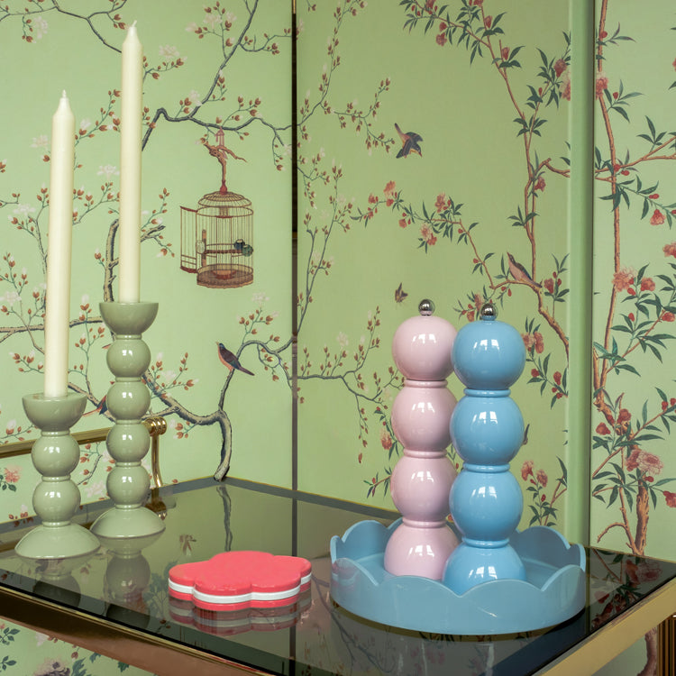 Pink Bobbin Salt or Pepper Mill