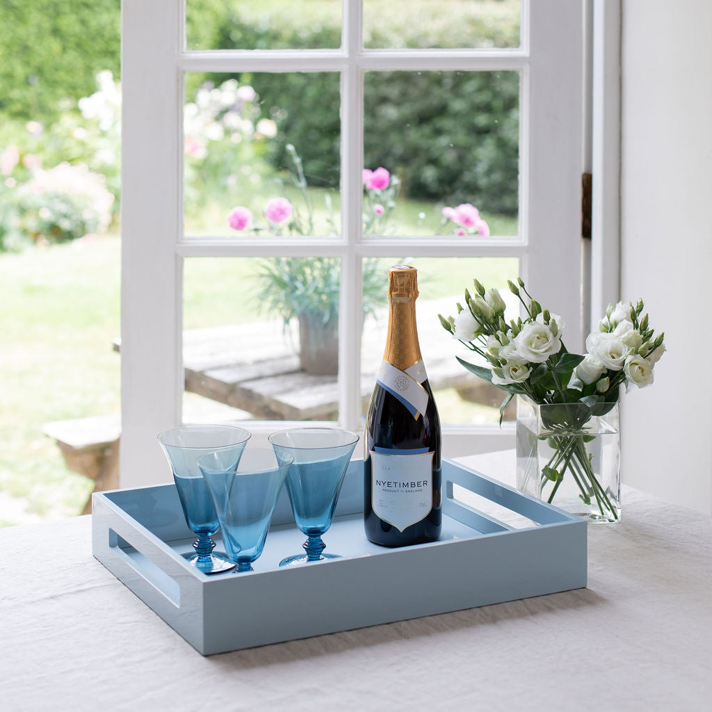 Pale Denim Blue Medium Serving Tray - Addison Ross