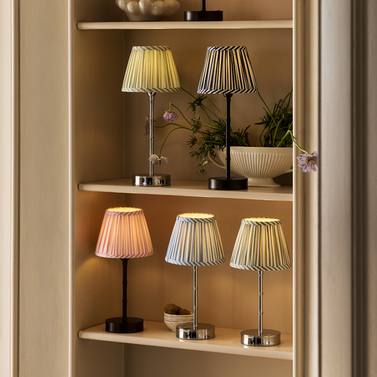 Lampshades & Rechargeable Bamboo Lamp Bases