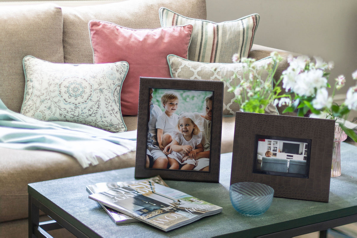 Unique Faux Leather Picture Frames - 4x6, 5x7, 8x10 | Addison Ross USA