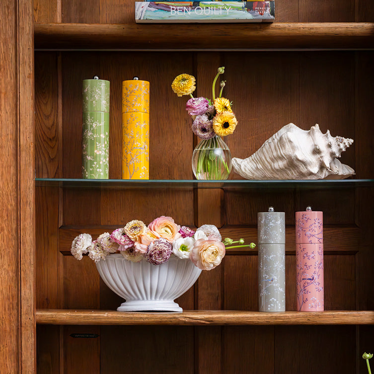 Green Chinoiserie Salt or Pepper Mill - Thumbnail 3