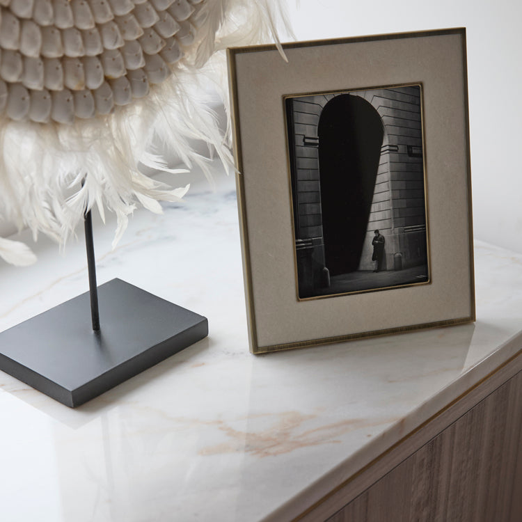 Sophie Paterson Photo Frame Cream Velvet 5 x 7"