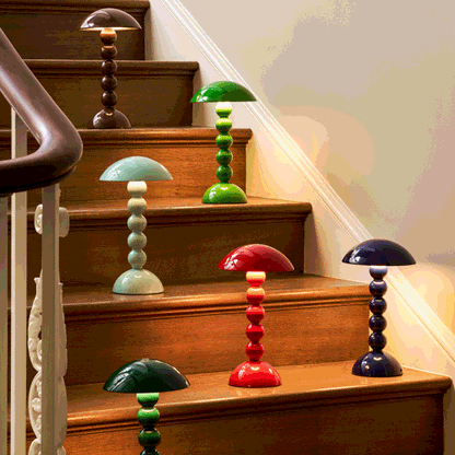 Racing Green Lacquer Rechargeable Bobbin LED Lamp