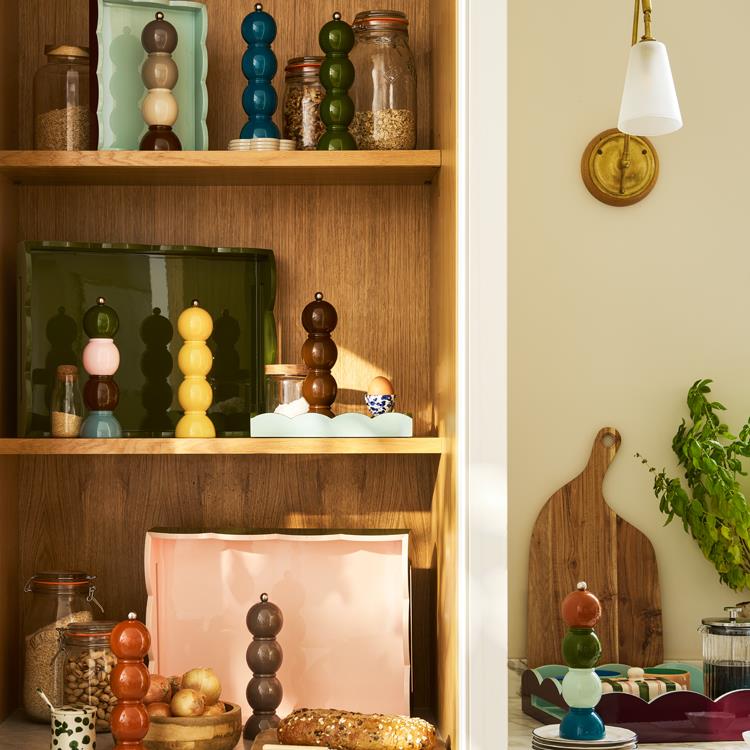 Nutmeg Multi Bob Salt or Pepper Mill