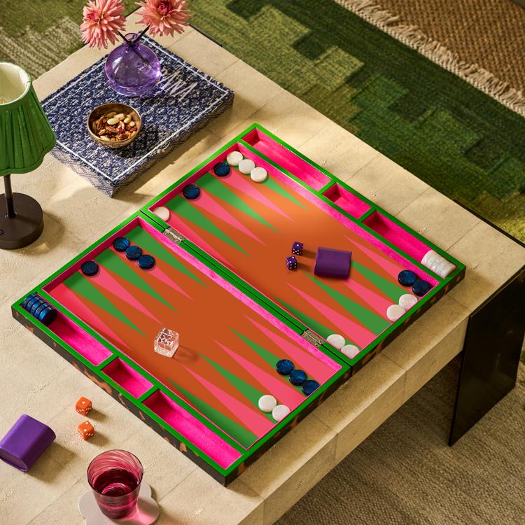 Tortoiseshell Backgammon Set - Lacquer Backgammon Set – Addison