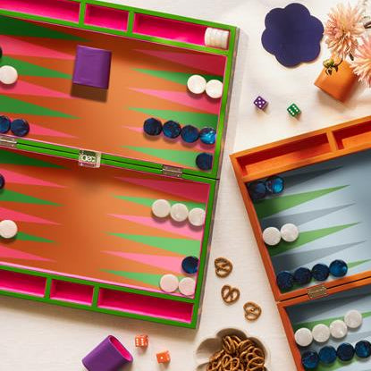Tortoiseshell Backgammon Set - Lacquer Backgammon Set – Addison