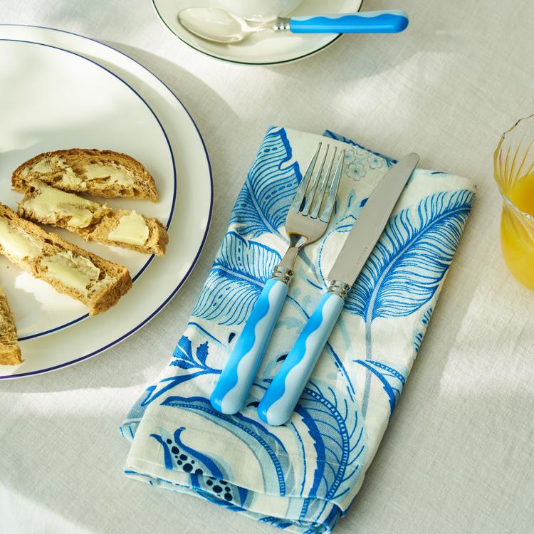 Wave Cutlery - Periwinkle & Pale Blue (16‑Piece Set)