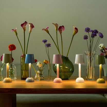 Cappuccino Scallop Rechargeable LED Lamp