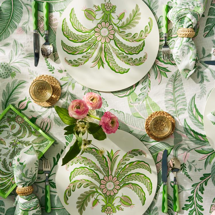Scalloped Lacquered Placemats - 13x13