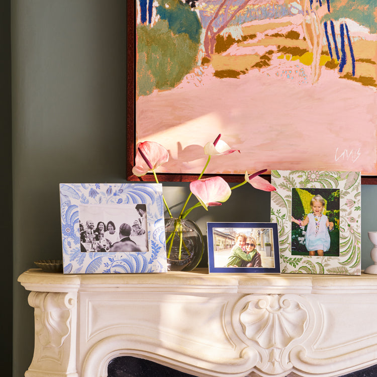Palm Beach Blue Lacquer Photo Frame