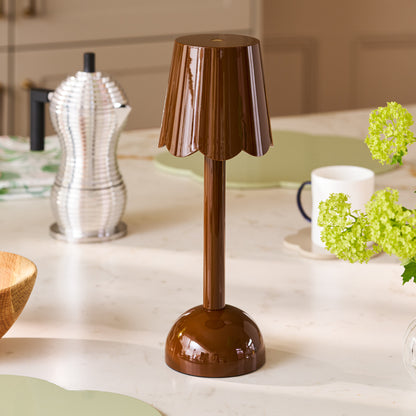 Chocolate Scallop Rechargeable LED Lamp