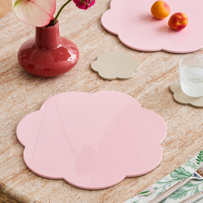 Pale Pink Lacquer Placemats – Set of 4