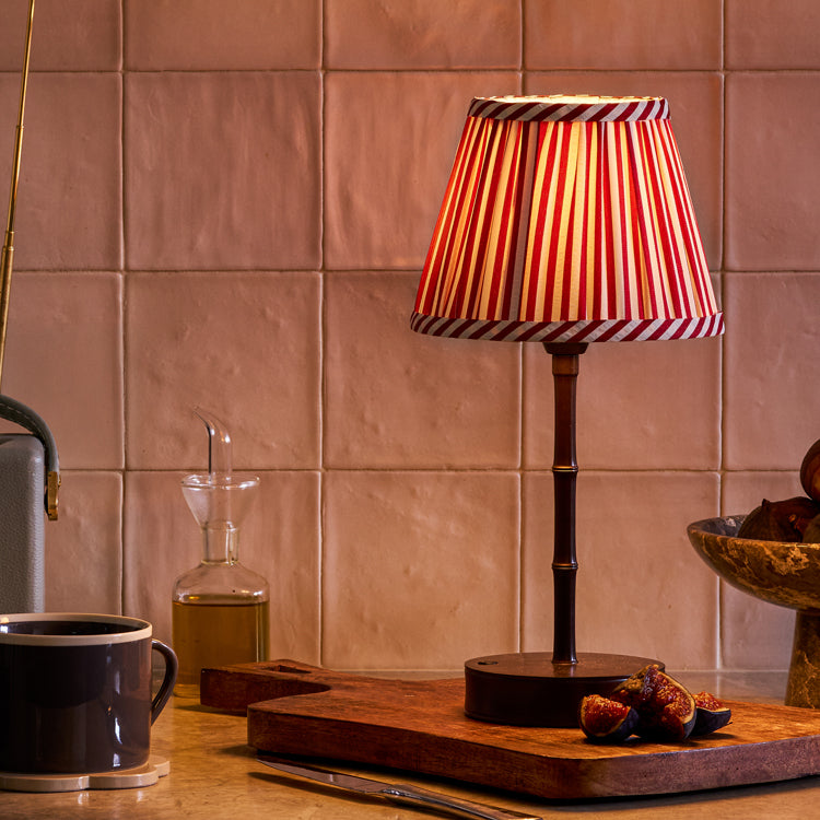 Bronze Bamboo Rechargeable Lamp Base - 10"