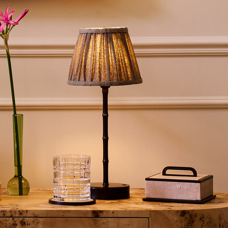 Bronze Bamboo Rechargeable Lamp Base - Thumbnail 5