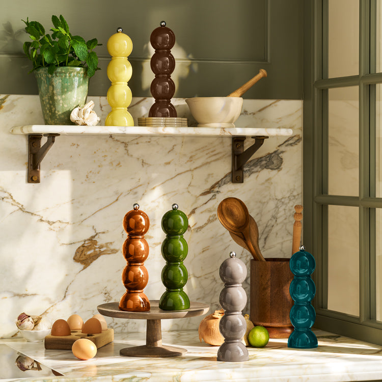 Buttercream Bobbin Lacquer Salt or Pepper Mill - Thumbnail 4