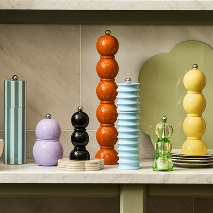 Black Mini Bob Salt or Pepper Mill