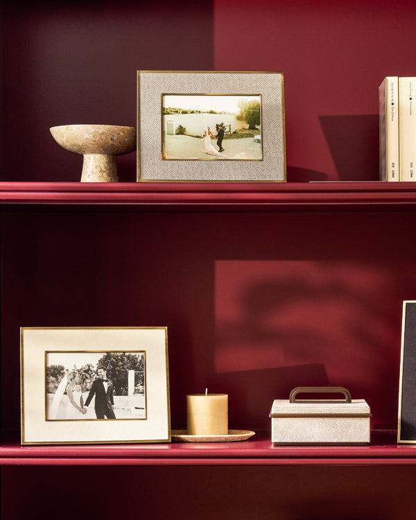 Sophie Paterson Photo Frame Oatmeal Herringbone 5 x 7"