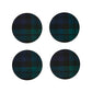 Black Watch Tartan Coasters- Set of 4