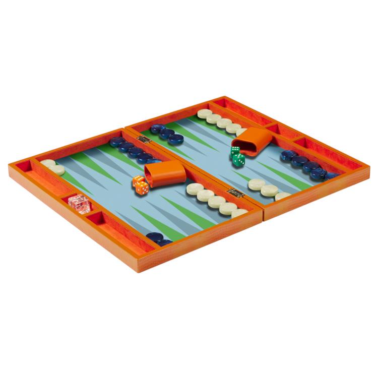 Orange Backgammon Set - Colourful Backgammon Set – Addison Ross