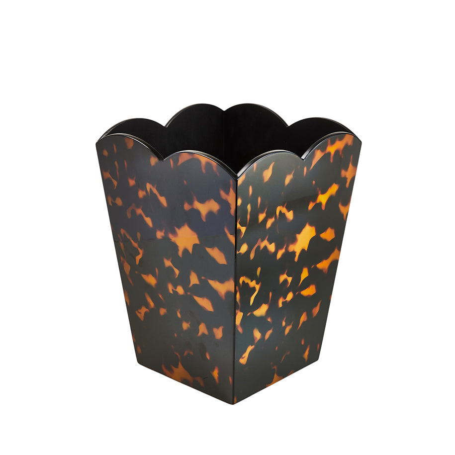 Addison Ross Scalloped Lacquer Bin