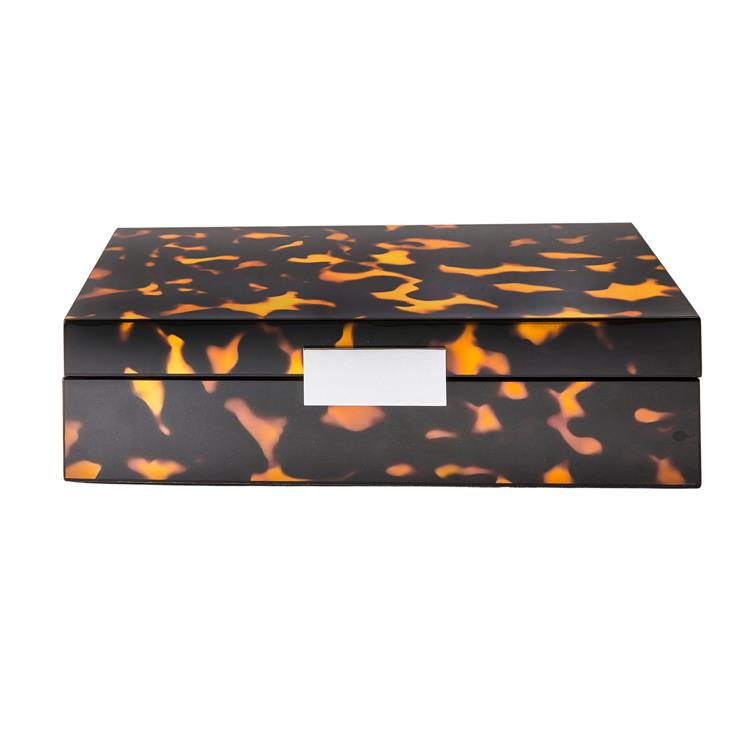 Large Tortoiseshell Box with Silver