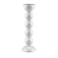 Tall White Bobbin Candlestick - 24cm - Addison Ross Ltd UK