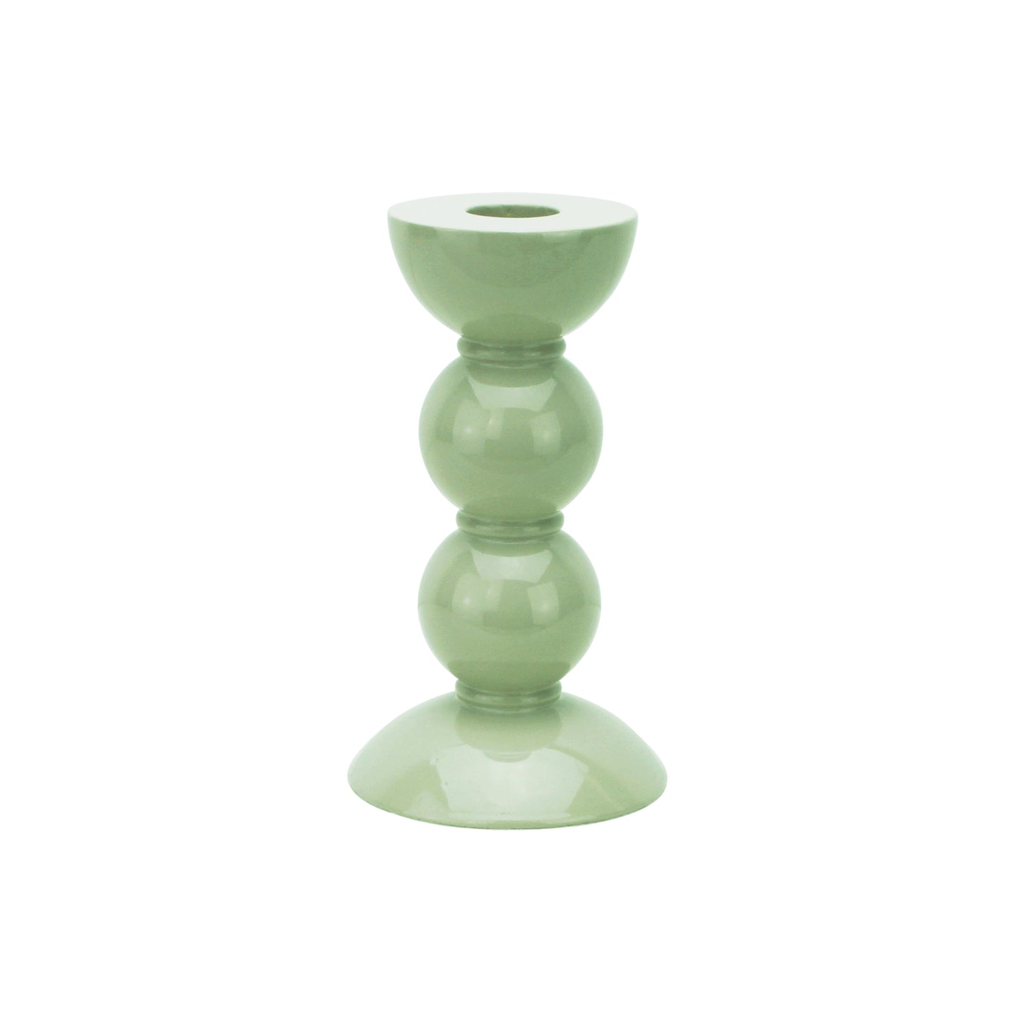 Addison Ross: Medium Sage Bobbin Candlestick