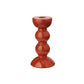 Medium Orange Bobbin Candlestick - 14cm - Addison Ross Ltd US