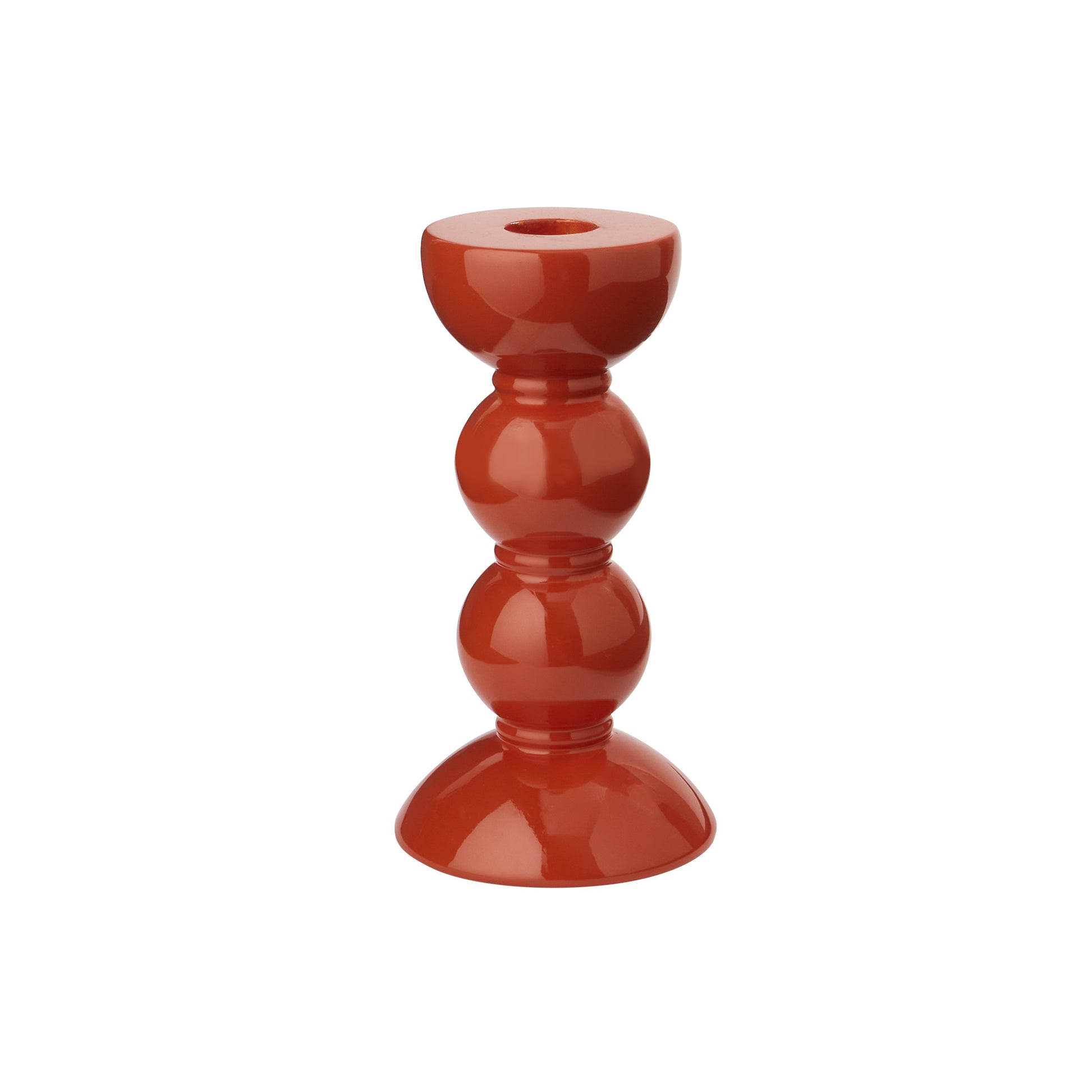 Medium Orange Bobbin Candlestick - 14cm - Addison Ross Ltd US