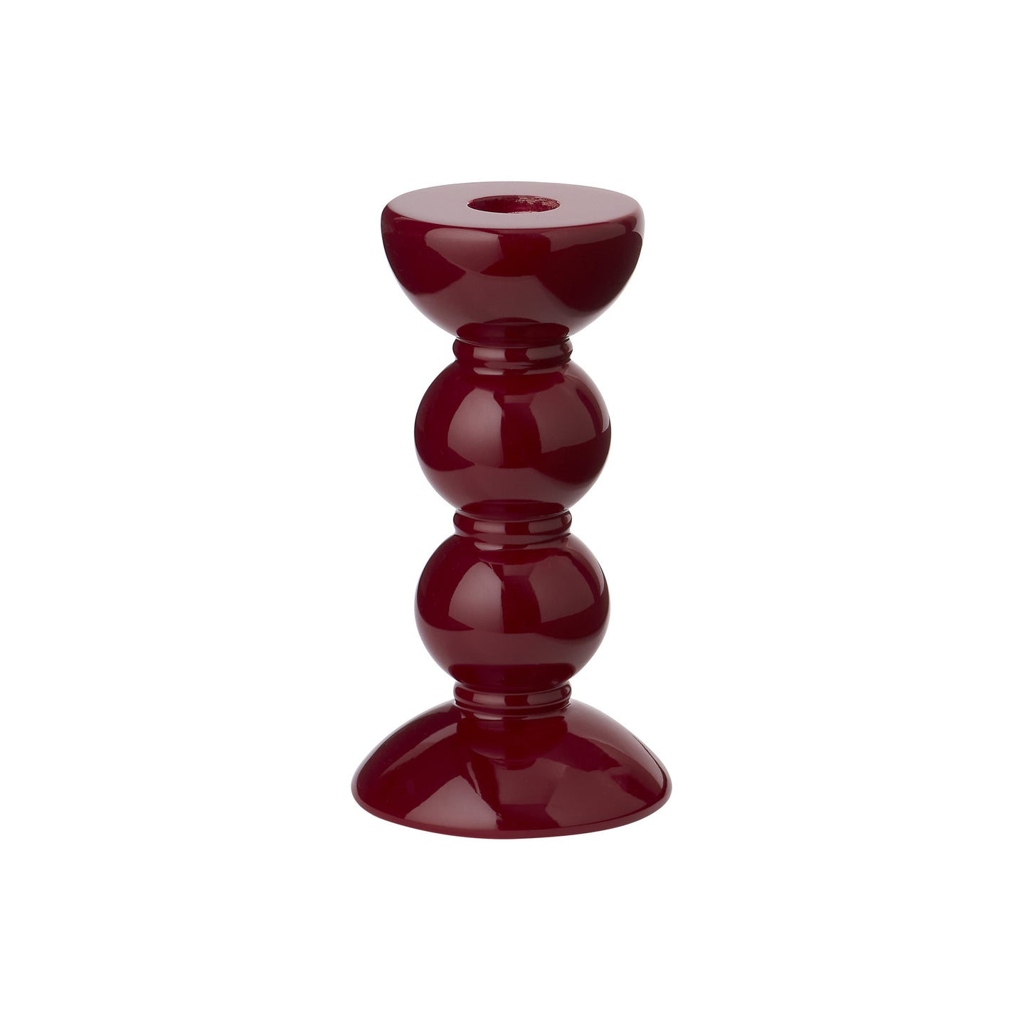 Addison Ross Medium Cherry Bobbin Candlestick - 14cm