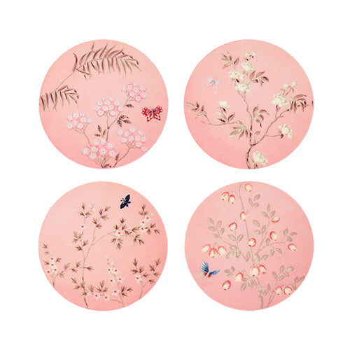 Pink Chinoiserie Coasters - Set of 4 - Addison Ross Ltd US