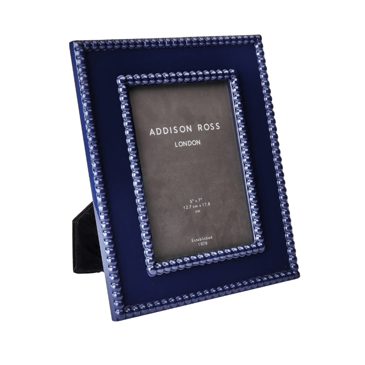 Addison Ross Navy Bobbin Lacquer Photo Frame