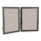 Silver Trim, Double Chiffon Enamel Picture Frame