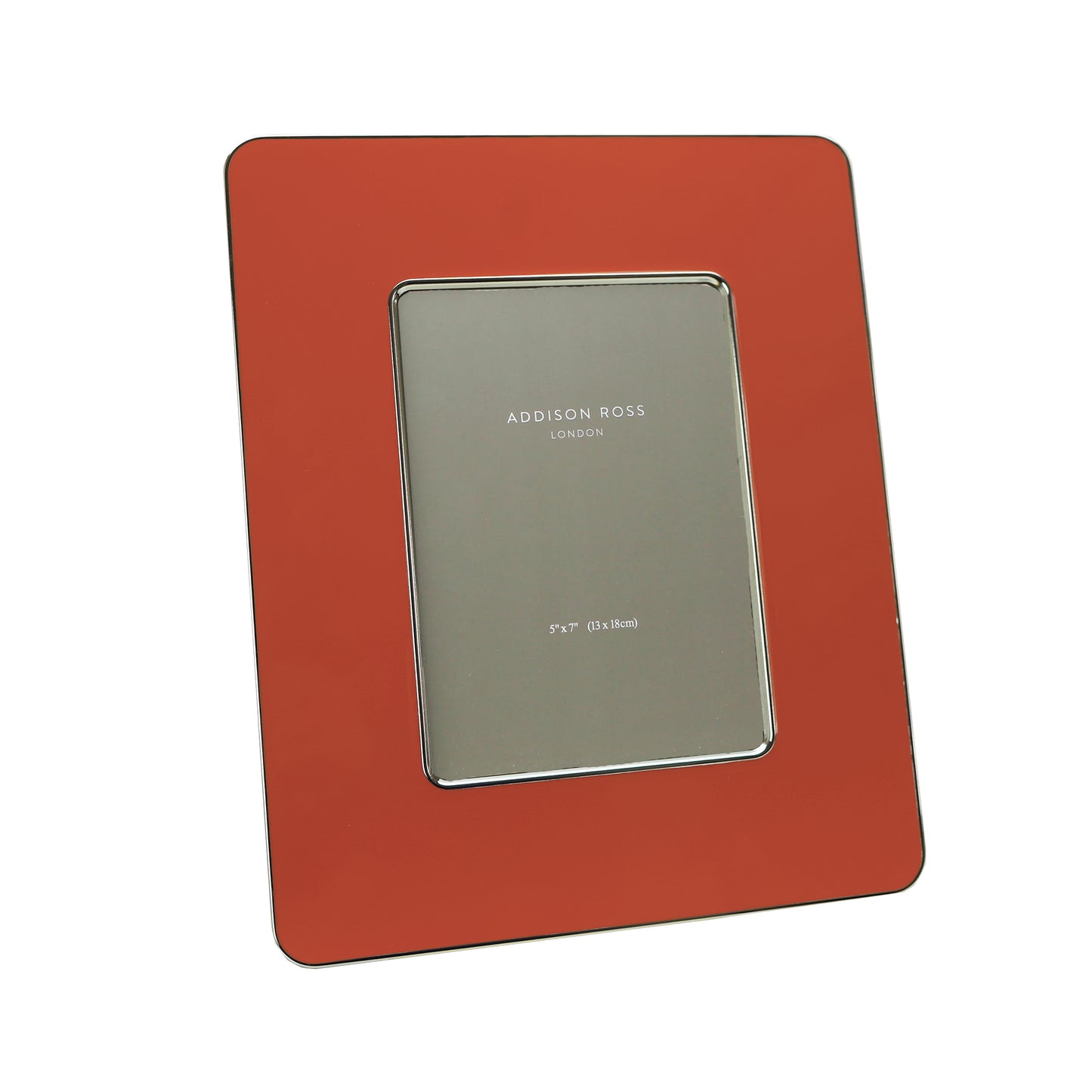 Orange & Silver Enamel Studio Photo Frame