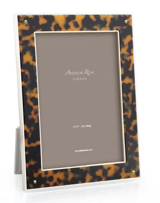 Faux Tortoiseshell & Gold Photo Frame