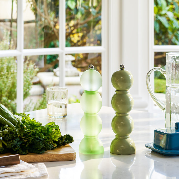 Sage Green Bobbin Salt or Pepper Mill - Thumbnail 3