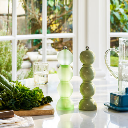 Sage Green Bobbin Salt or Pepper Mill