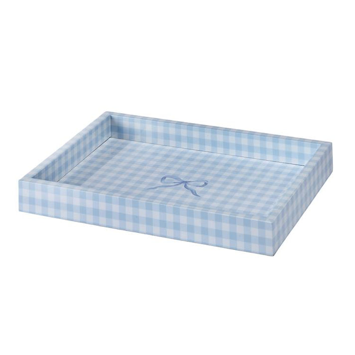 Acrylic Tray - Gingham Green main image 1