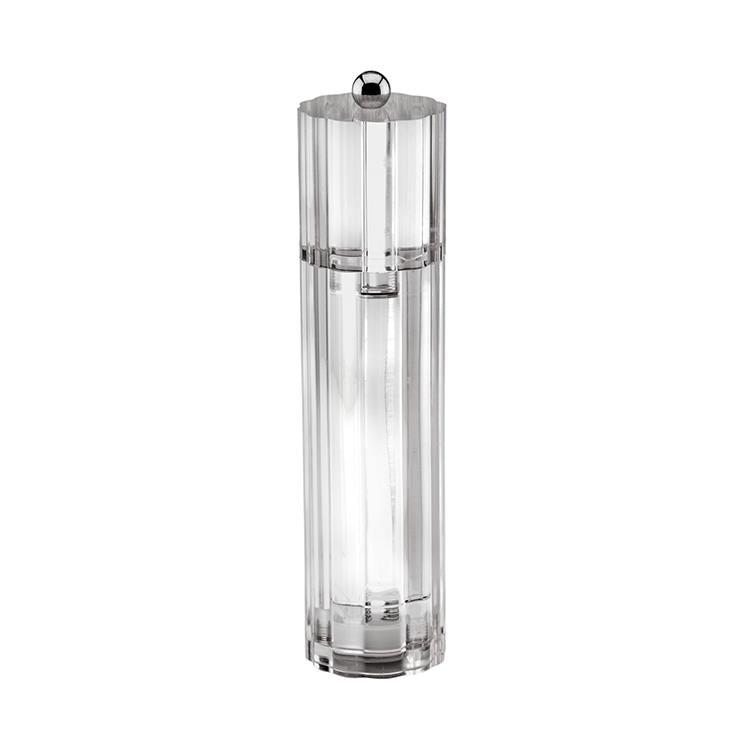 Clear Icy Flute Salt or Pepper Mill