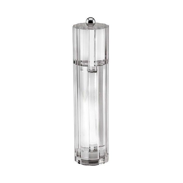 Clear Icy Flute Salt or Pepper Mill