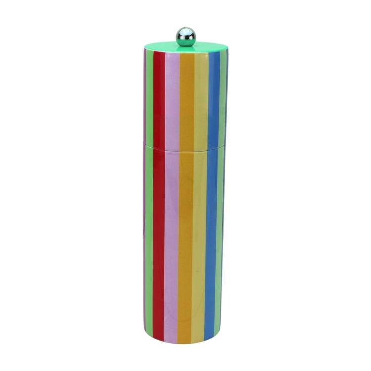 Multicoloured Striped Column Salt or Pepper Mill - Thumbnail 2