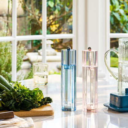 Blue Icy Flute Salt or Pepper Mill