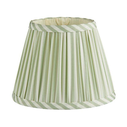 Sage Green Striped Lampshade - 6"