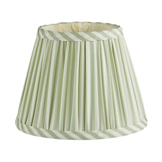 Sage Green Striped Lampshade - 6"