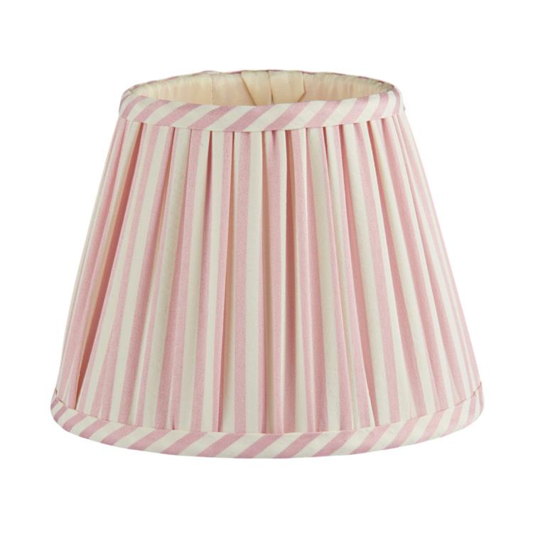 Pink Striped Lampshade - 6"