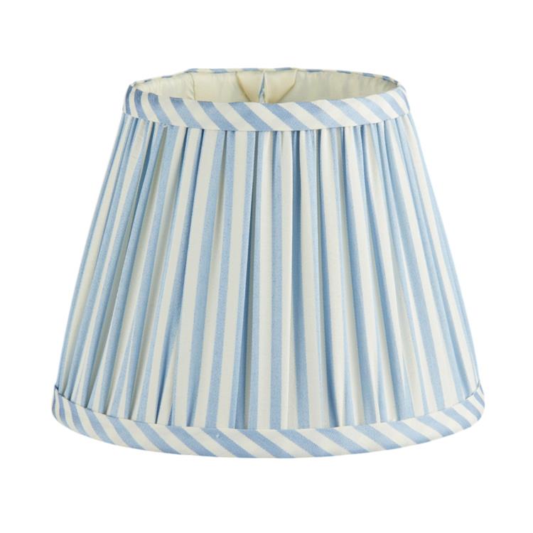Periwinkle Blue Striped Lampshade - Thumbnail 2