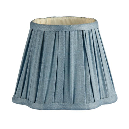 Chambray Blue Scallop Lampshade - 6"