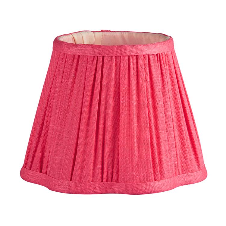 Watermelon Pink Scallop Lampshade - 6"