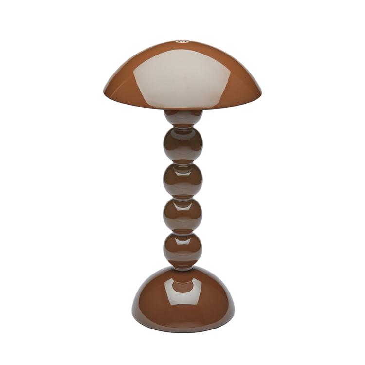 Chocolate Lacquer Rechargeable Bobbin LED Lamp