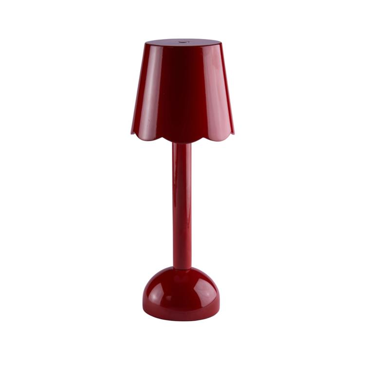 Burgundy Scallop Rechargeable LED Lamp